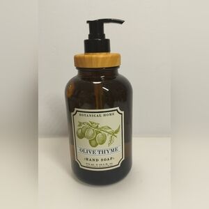 Olive Thyme Hand Soap — Brown Bottle with Black Pump